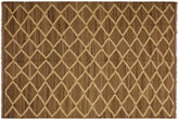 handmade Modern Kilim Bluish Gray Beige Hand-Woven RECTANGLE 100% WOOL area rug 5' x 8'