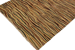 Flat Weave Kilim Antique Navaho Vintage handmade Modern Kilim Beige Red Hand-Woven Rectangle 100% Wool Area Rug 6x8