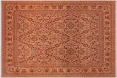 handmade Transitional Lahore Tan Tan Hand Knotted RECTANGLE 100% WOOL area rug 8' x 10'