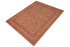 handmade Transitional Lahore Lt. Tan Tan Hand Knotted RECTANGLE 100% WOOL area rug 8' x 10'