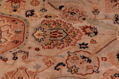 handmade Traditional Lahore Tan Black Hand Knotted RECTANGLE 100% WOOL area rug 8' x 10'