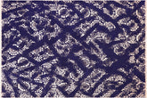 handmade Modern Abstract Blue Ivory Hand Knotted RECTANGLE WOOL&SILK area rug 8' x 10'