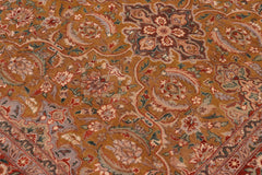 handmade Traditional Gold Rust Hand Knotted RECTANGLE 100% WOOL area rug 8' x 10'