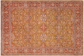 handmade Traditional Gold Rust Hand Knotted RECTANGLE 100% WOOL area rug 8' x 10'