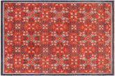 Chic Ziegler Aileen Rust/Blue Wool Rug - 9'10'' x 13'7''