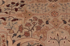 handmade Traditional Lt. Tan Lt. Green Hand Knotted RECTANGLE 100% WOOL area rug 8' x 10'