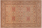 handmade Transitional Kashan Lt. Gray Lt. Gray Hand Knotted RECTANGLE 100% WOOL area rug 8' x 10'