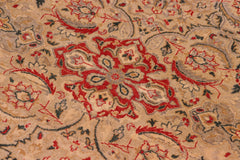 handmade Transitional Kashan Lt. Gray Lt. Gray Hand Knotted RECTANGLE 100% WOOL area rug 8' x 10'