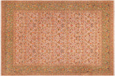 handmade Transitional Grey Green Hand Knotted RECTANGLE 100% WOOL area rug 8' x 10'