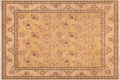 handmade Transitional Gold Gray Hand Knotted RECTANGLE 100% WOOL area rug 8' x 10'