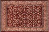 handmade Traditional Lahore Copper Rose Hand Knotted RECTANGLE 100% WOOL area rug 8' x 10'