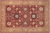 handmade Traditional Kafkaz Brown Tan Hand Knotted RECTANGLE 100% WOOL area rug 10x13