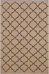 Flat Weave Kilim Antique Navaho Vintage handmade Modern Kilim Beige Black Hand-Woven Rectangle 100% Wool Area Rug 4x6