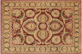handmade Traditional Kafkaz Brown Green Hand Knotted RECTANGLE 100% WOOL area rug 9' x 12'