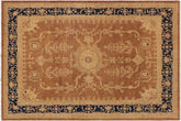 handmade Traditional Kafkaz Brown Blue Hand Knotted RECTANGLE 100% WOOL area rug 9' x 11'
