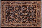 handmade Transitional Kafkaz Drk. Blue Copper Hand Knotted RECTANGLE 100% WOOL area rug 10' x 11'