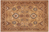 handmade Traditional Kafkaz Gold Gold Hand Knotted RECTANGLE 100% WOOL area rug 9x12