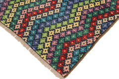 handmade Modern Balouchi Blue Beige Hand Knotted RECTANGLE 100% WOOL area rug 3x5