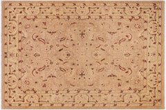 handmade Traditional Kafkaz Khaki Lt. Gold Hand Knotted RECTANGLE 100% WOOL area rug 9x12