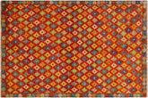 handmade Modern Balouchi Orange Brown Hand Knotted RECTANGLE 100% WOOL area rug 5x7