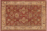 handmade Traditional Kafkaz Rust Beige Hand Knotted RECTANGLE 100% WOOL area rug 9x11