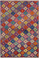 handmade Modern Balouchi Purple Rust Hand Knotted RECTANGLE 100% WOOL area rug 3x5