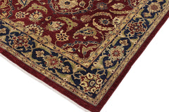 handmade Traditional Kafkaz Red Blue Hand Knotted RECTANGLE 100% WOOL area rug 9x12