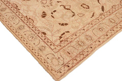 handmade Traditional Kafkaz Beige Brown Hand Knotted RECTANGLE 100% WOOL area rug 10 x 13