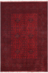 handmade Tribal Biljik Khal Mohammadi Red Blue Hand Knotted RECTANGLE 100% WOOL area rug 5x7