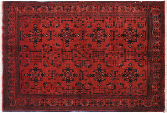 Tribal Biljik Khal Mohammadi Austin Wool Rug - 4'3''X6'2''