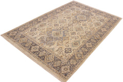 handmade Traditional Kafkaz Lt. Blue Drk. Gray Hand Knotted RECTANGLE 100% WOOL area rug 6x7