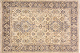 handmade Traditional Kafkaz Lt. Blue Drk. Gray Hand Knotted RECTANGLE 100% WOOL area rug 6x7