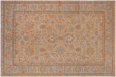 handmade Traditional Kafkaz Gray Blue Hand Knotted RECTANGLE 100% WOOL area rug 10x14