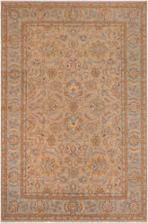 handmade Traditional Kafkaz Gray Blue Hand Knotted RECTANGLE 100% WOOL area rug 10 x 14