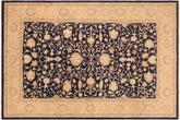 handmade Traditional Kafkaz Blue Gold Hand Knotted RECTANGLE 100% WOOL area rug 10x14