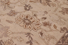 handmade Traditional Kafkaz Ivory Tan Hand Knotted RECTANGLE 100% WOOL area rug 10 x 14