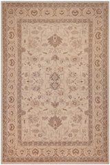 handmade Traditional Kafkaz Ivory Tan Hand Knotted RECTANGLE 100% WOOL area rug 10 x 14