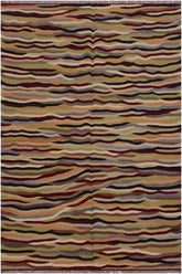 Flat Weave Kilim Antique Navaho Vintage handmade Modern Kilim Beige Red Hand-Woven Rectangle 100% Wool Area Rug 5x7