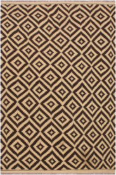 Flat Weave Kilim Antique Navaho Vintage handmade Modern Kilim Beige Brown Hand-Woven Rectangle 100% Wool Area Rug 4x7