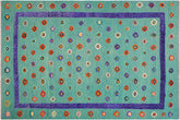 handmade Geometric Moroccan Hi Green Blue Hand Knotted RECTANGLE 100% WOOL area rug 10' x 13'