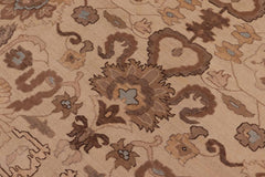 handmade Traditional Kafkaz Ivory Tan Hand Knotted RECTANGLE 100% WOOL area rug 10 x 14
