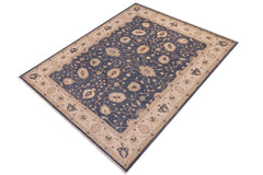 handmade Traditional Kafkaz Drk. Gray Beige Hand Knotted RECTANGLE 100% WOOL area rug 9 x 12