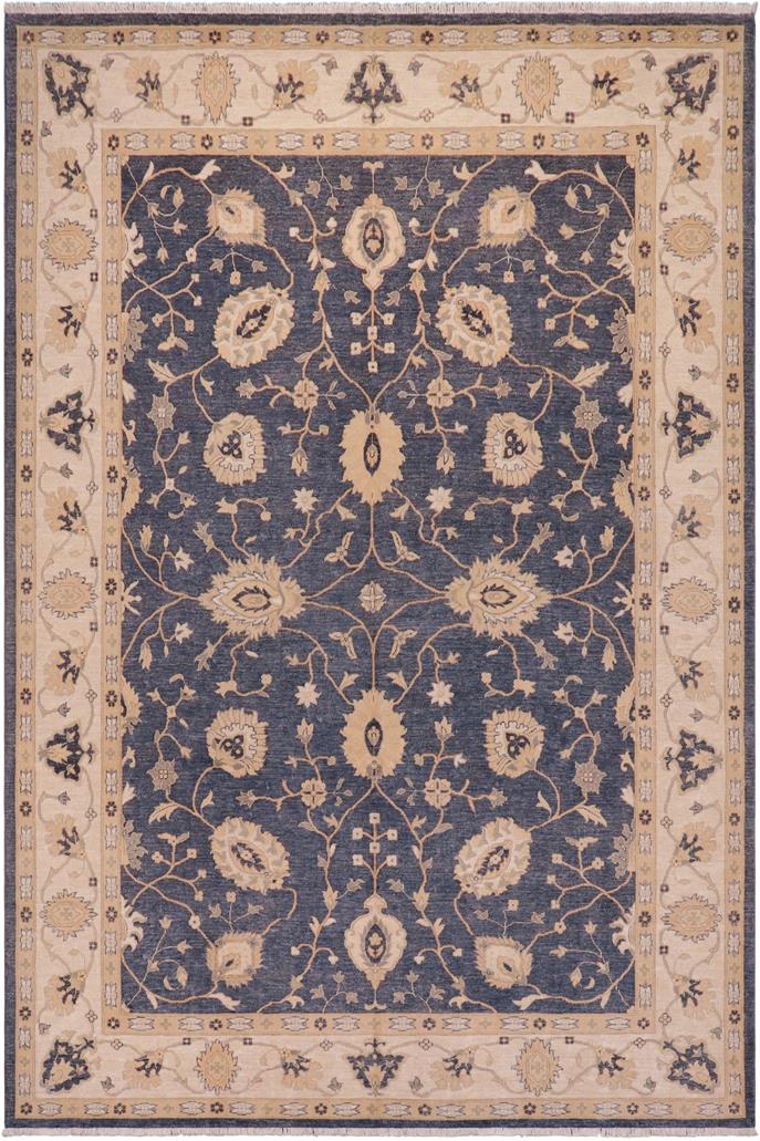 handmade Traditional Kafkaz Drk. Gray Beige Hand Knotted RECTANGLE 100% WOOL area rug 9 x 12