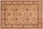 handmade Traditional Kafkaz Tan Beige Hand Knotted RECTANGLE 100% WOOL area rug 10x14
