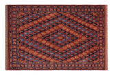 handmade Geometric Kargahi Rust Blue Hand Knotted RECTANGLE 100% WOOL area rug 7x10