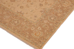 handmade Traditional Kafkaz Tan Brown Hand Knotted RECTANGLE 100% WOOL area rug 10 x 14