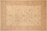 handmade Traditional Kafkaz Tan Brown Hand Knotted RECTANGLE 100% WOOL area rug 10x14