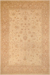 handmade Traditional Kafkaz Tan Brown Hand Knotted RECTANGLE 100% WOOL area rug 10 x 14