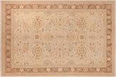 handmade Transitional Kafkaz Beige Brown Hand Knotted RECTANGLE 100% WOOL area rug 10' x 14'