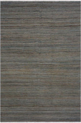 Flat Weave Kilim Antique Navaho Vintage handmade Modern Kilim Grey Blue Hand-Woven Rectangle 100% Wool Area Rug 4x6